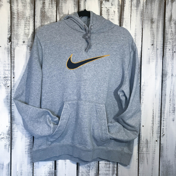 Nike Tops - Nike Swoosh Oversized Vintage Hoodie Distressed
